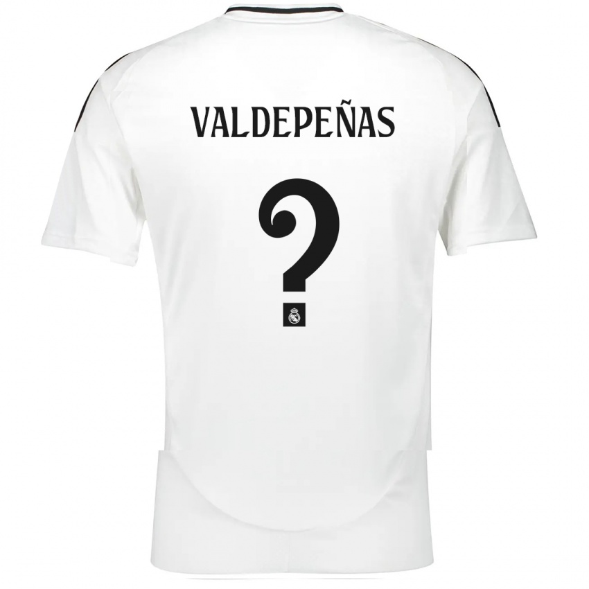 Herren Víctor Valdepeñas #0 Weiß Heimtrikot Trikot 2024/25 T-Shirt