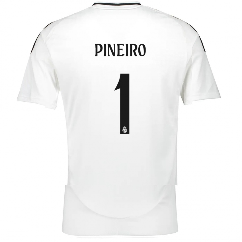 Herren Diego Pineiro #1 Weiß Heimtrikot Trikot 2024/25 T-Shirt