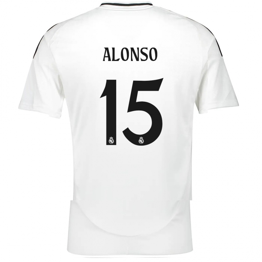 Herren Borja Alonso #15 Weiß Heimtrikot Trikot 2024/25 T-Shirt