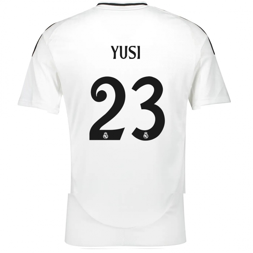 Herren Yusi #23 Weiß Heimtrikot Trikot 2024/25 T-Shirt