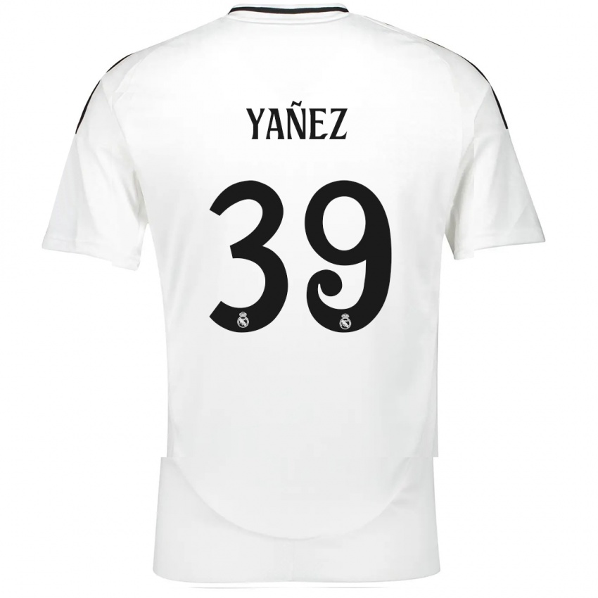 Herren Daniel Yañez #39 Weiß Heimtrikot Trikot 2024/25 T-Shirt