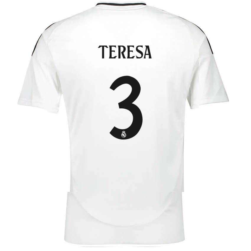 Herren Teresa Abelleira #3 Weiß Heimtrikot Trikot 2024/25 T-Shirt