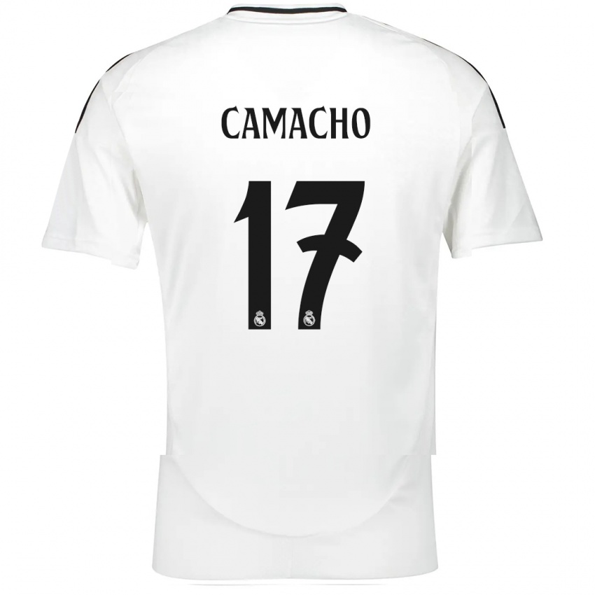 Herren Carla Camacho #17 Weiß Heimtrikot Trikot 2024/25 T-Shirt