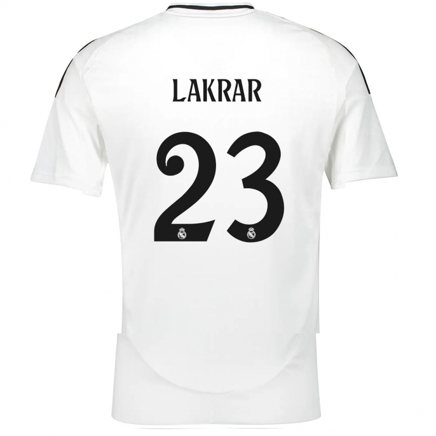 Herren Maëlle Lakrar #23 Weiß Heimtrikot Trikot 2024/25 T-Shirt