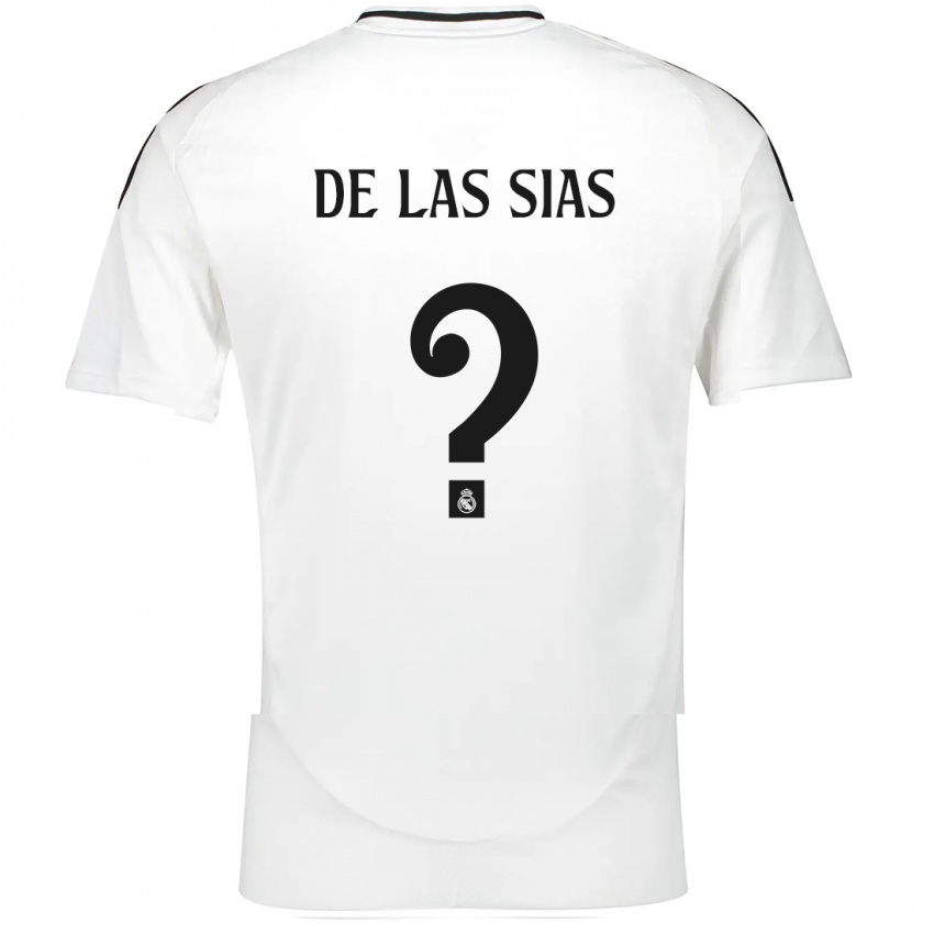 Herren Marcos De Las Sias #0 Weiß Heimtrikot Trikot 2024/25 T-Shirt