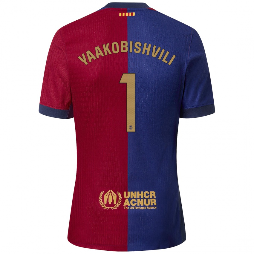 Herren Áron Yaakobishvili #1 Blau Rot Heimtrikot Trikot 2024/25 T-Shirt