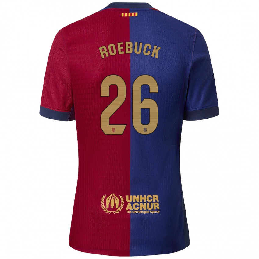 Herren Ellie Roebuck #26 Blau Rot Heimtrikot Trikot 2024/25 T-Shirt