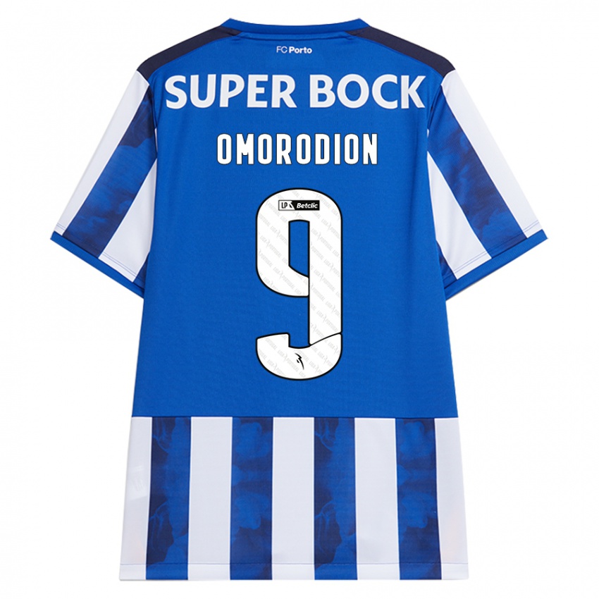 Herren Samu Omorodion #9 Blau Weiß Heimtrikot Trikot 2024/25 T-Shirt