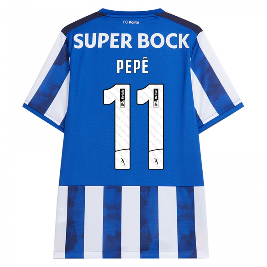 Herren Pepe #11 Blau Weiß Heimtrikot Trikot 2024/25 T-Shirt