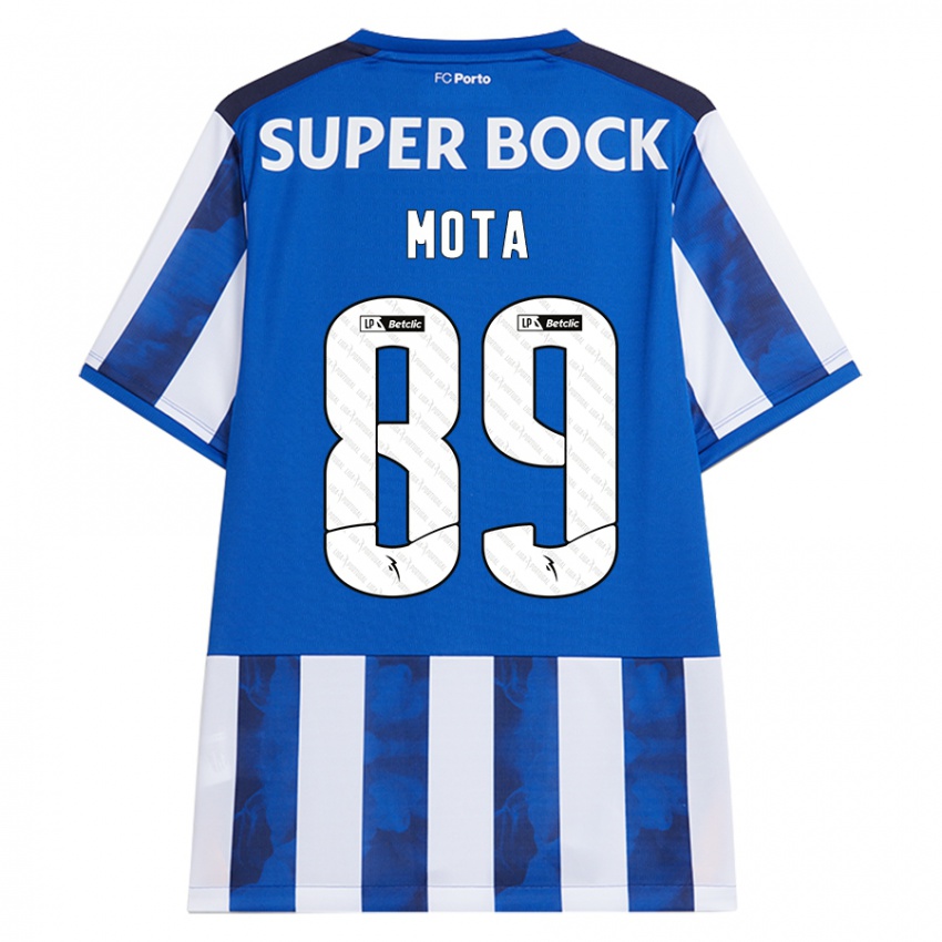 Herren Luís Mota #89 Blau Weiß Heimtrikot Trikot 2024/25 T-Shirt