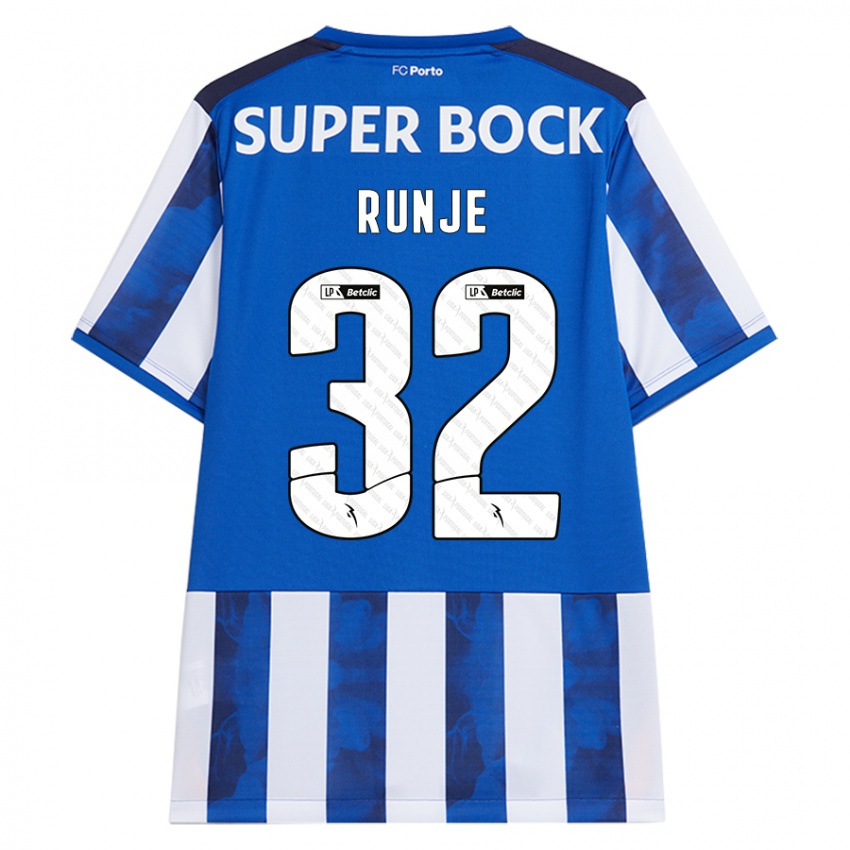 Herren Roko Runje #32 Blau Weiß Heimtrikot Trikot 2024/25 T-Shirt