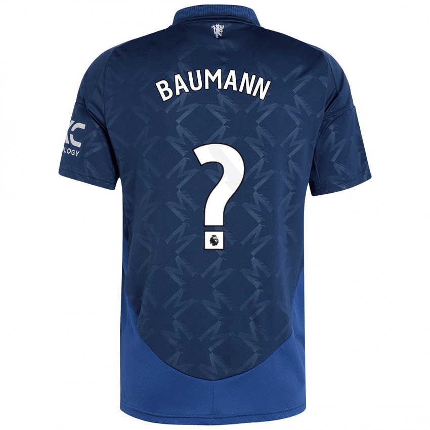 Herren Zach Baumann #0 Indigo Auswärtstrikot Trikot 2024/25 T-Shirt