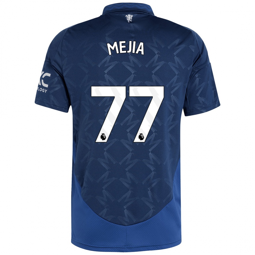 Herren Mateo Mejia #77 Indigo Auswärtstrikot Trikot 2024/25 T-Shirt