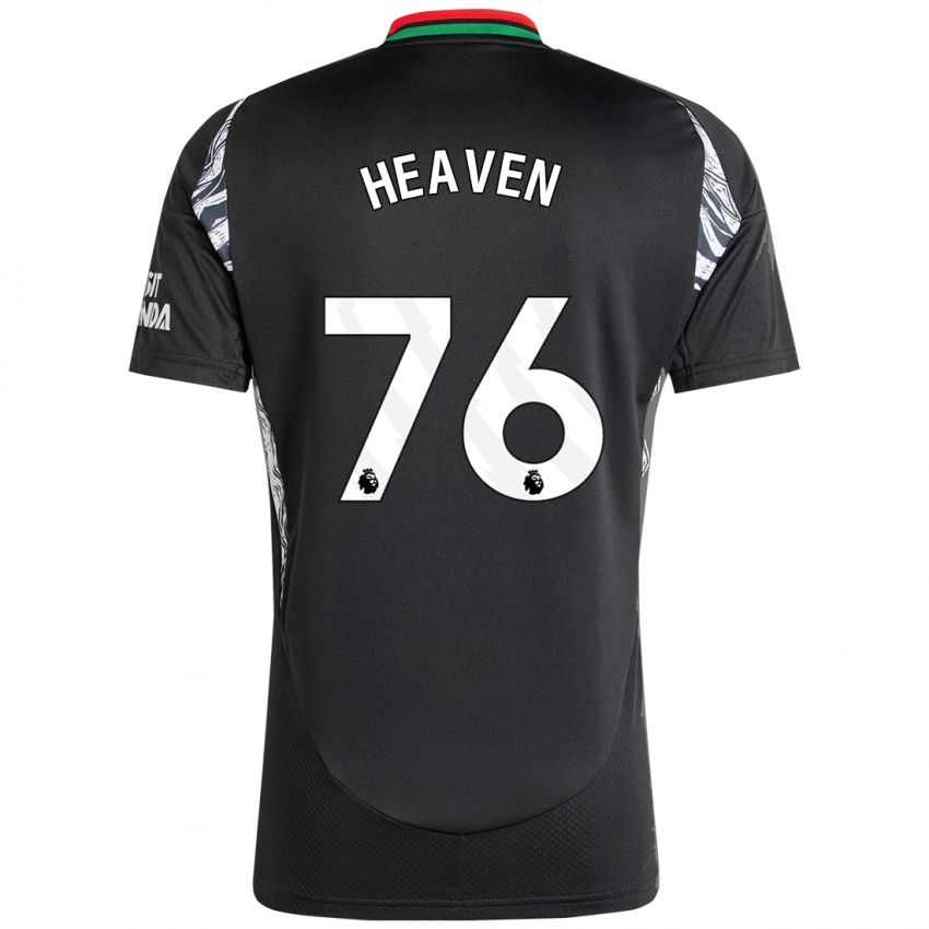 Herren Ayden Heaven #76 Schwarz Auswärtstrikot Trikot 2024/25 T-Shirt