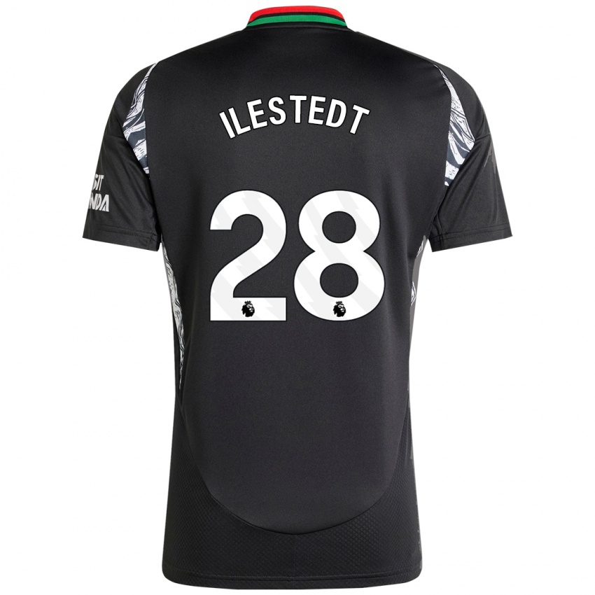 Herren Amanda Ilestedt #28 Schwarz Auswärtstrikot Trikot 2024/25 T-Shirt