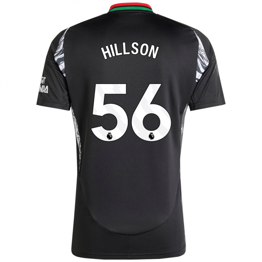 Herren James Hillson #56 Schwarz Auswärtstrikot Trikot 2024/25 T-Shirt