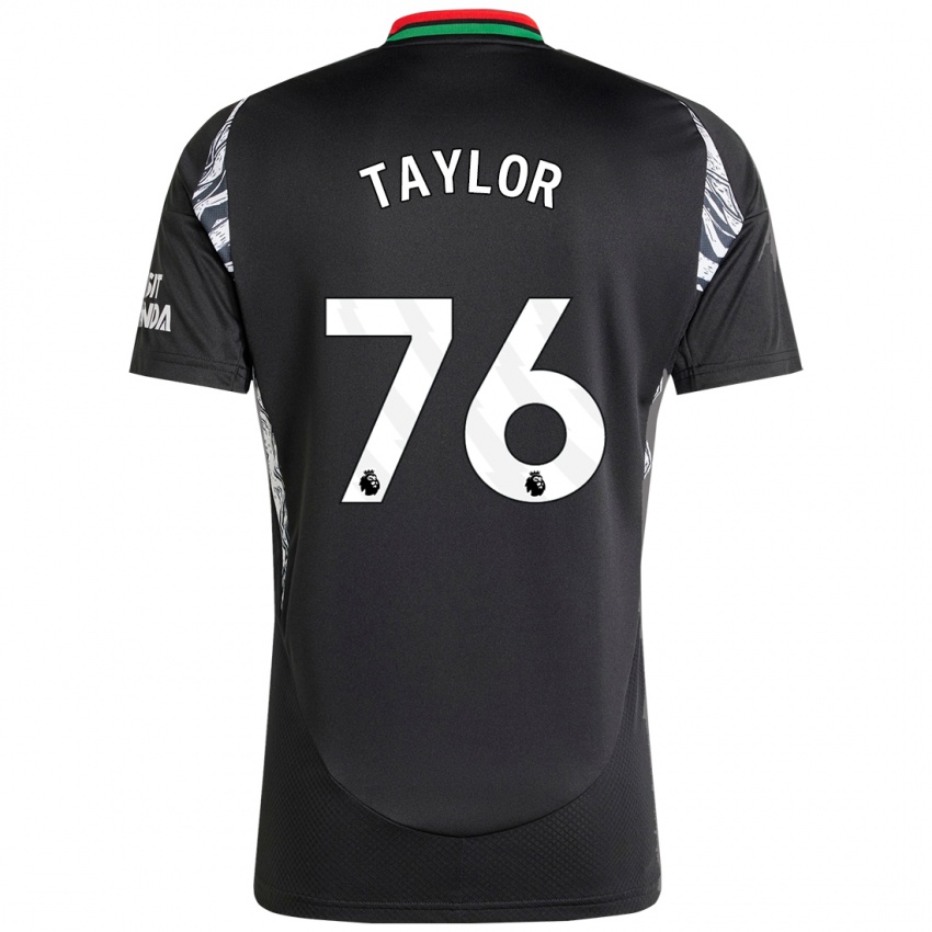 Herren Kido Taylor Hart #76 Schwarz Auswärtstrikot Trikot 2024/25 T-Shirt