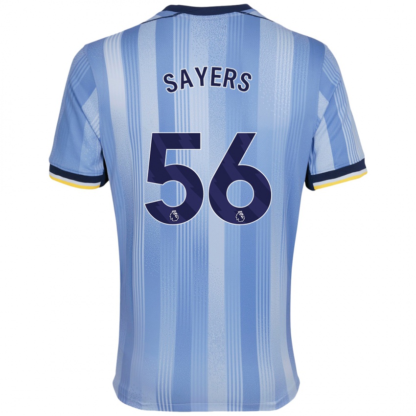 Herren Charlie Sayers #56 Hellblau Auswärtstrikot Trikot 2024/25 T-Shirt