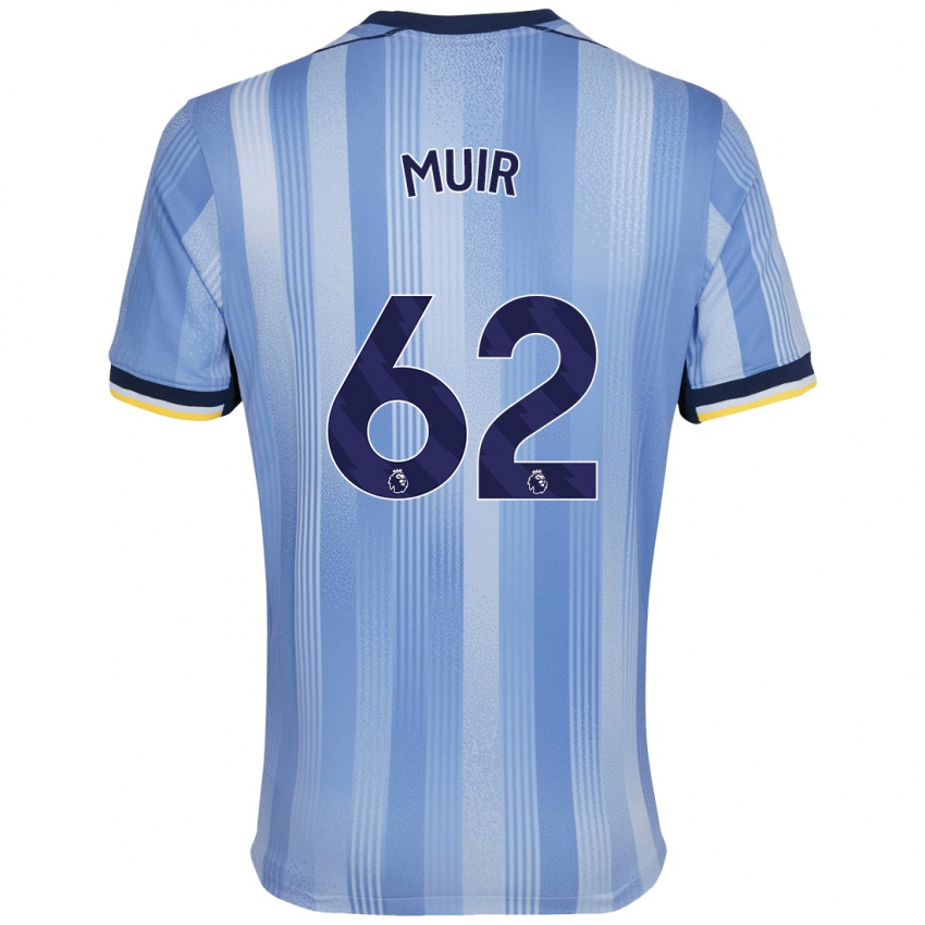 Herren Marqes Muir #62 Hellblau Auswärtstrikot Trikot 2024/25 T-Shirt