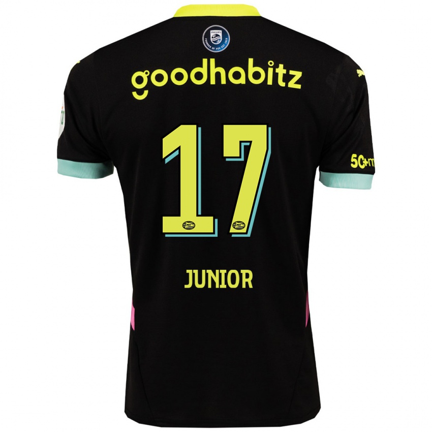 Herren Mauro Junior #17 Schwarz Gelb Auswärtstrikot Trikot 2024/25 T-Shirt