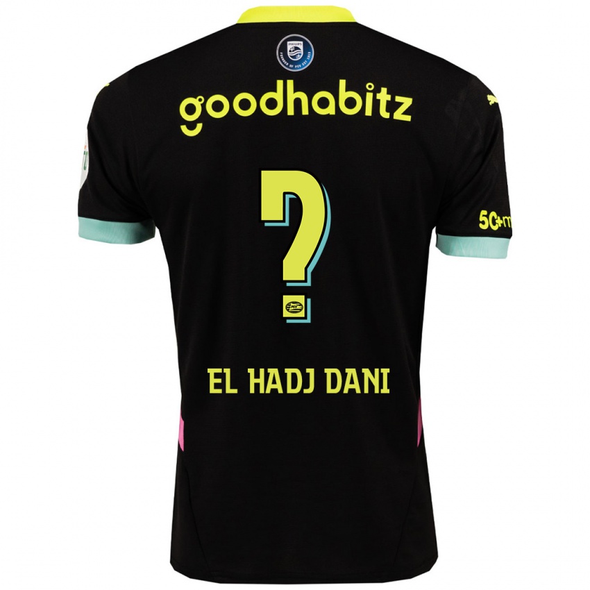 Herren Soudais El Hadj Dani #0 Schwarz Gelb Auswärtstrikot Trikot 2024/25 T-Shirt