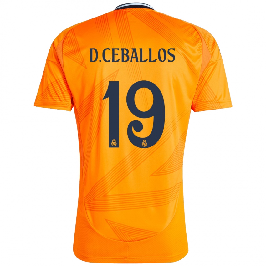 Herren Dani Ceballos #19 Orange Auswärtstrikot Trikot 2024/25 T-Shirt