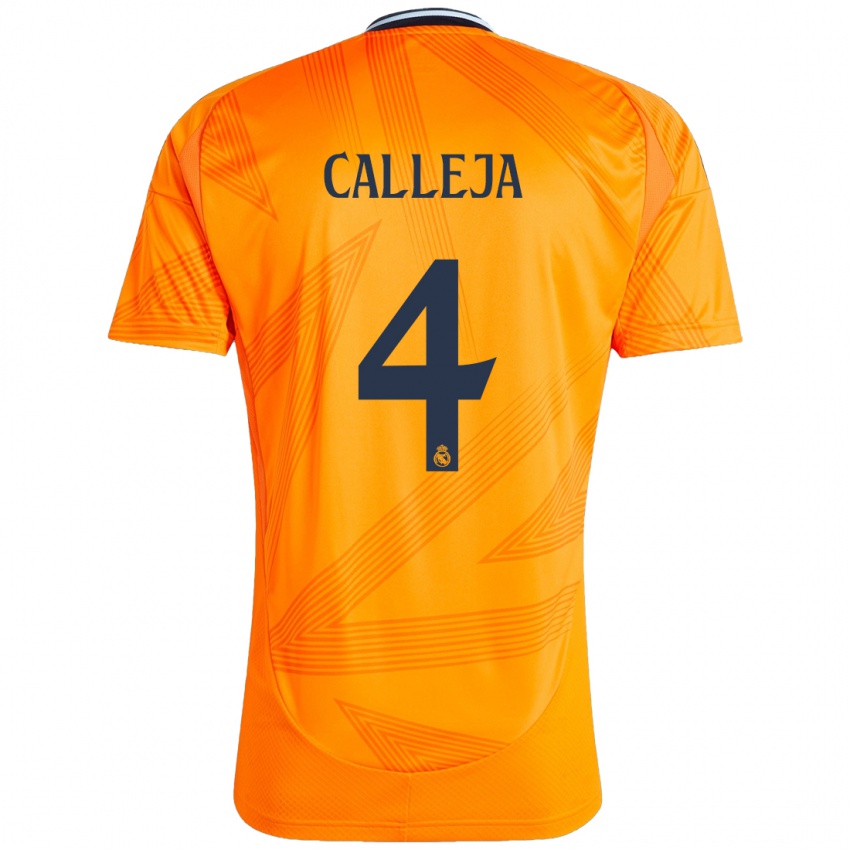 Herren Jaime Calleja #4 Orange Auswärtstrikot Trikot 2024/25 T-Shirt