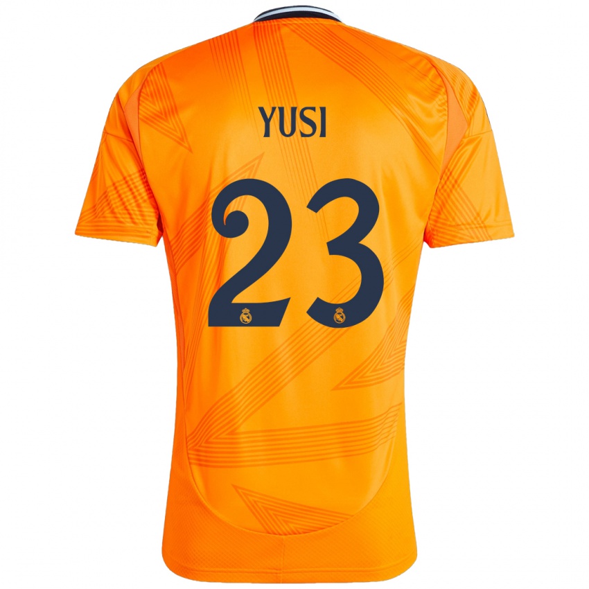 Herren Yusi #23 Orange Auswärtstrikot Trikot 2024/25 T-Shirt