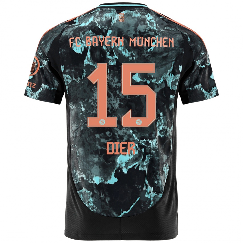 Herren Eric Dier #15 Schwarz Auswärtstrikot Trikot 2024/25 T-Shirt