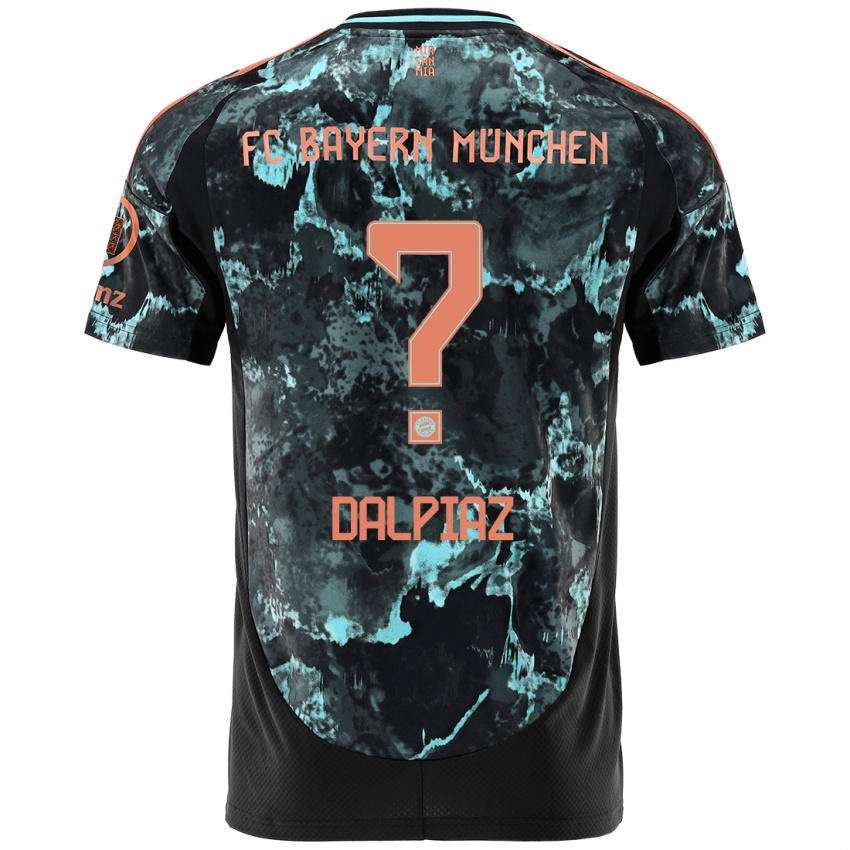 Herren Magnus Dalpiaz #0 Schwarz Auswärtstrikot Trikot 2024/25 T-Shirt