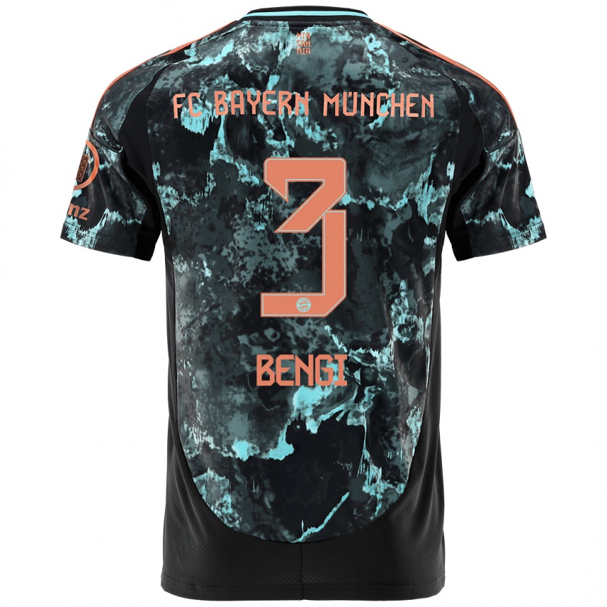 Herren Kaan Bengi #3 Schwarz Auswärtstrikot Trikot 2024/25 T-Shirt