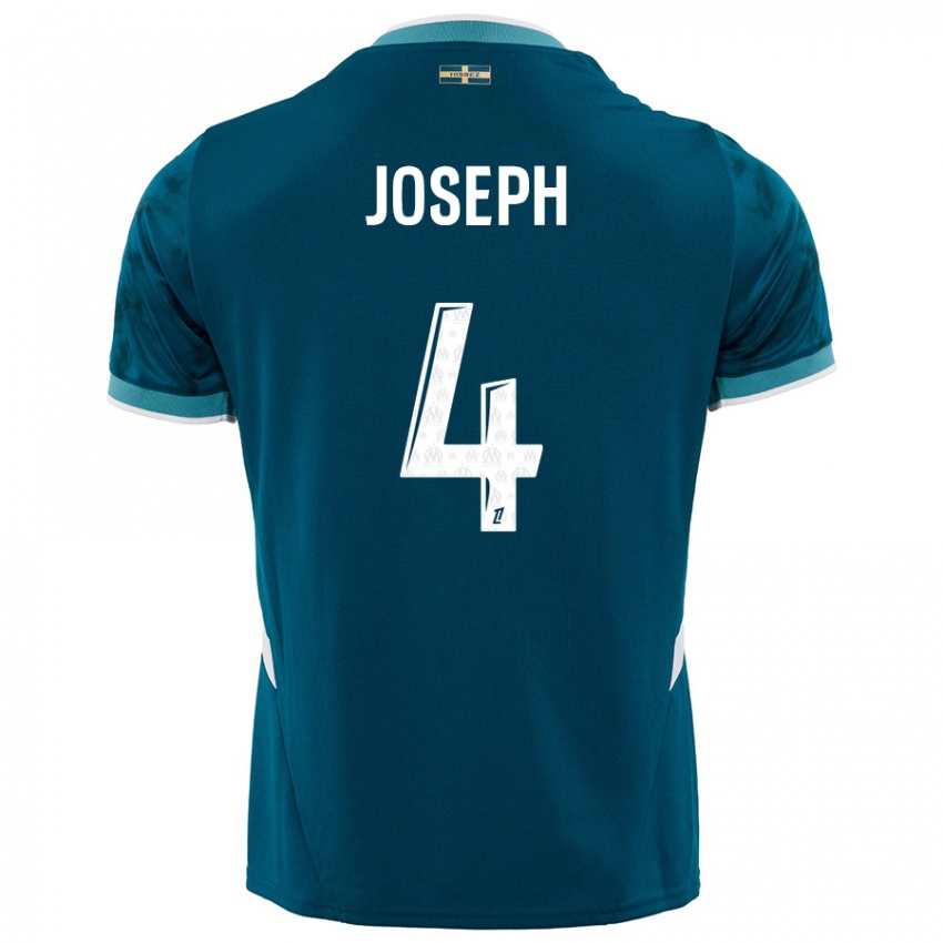 Herren Tabita Joseph #4 Türkisblau Auswärtstrikot Trikot 2024/25 T-Shirt