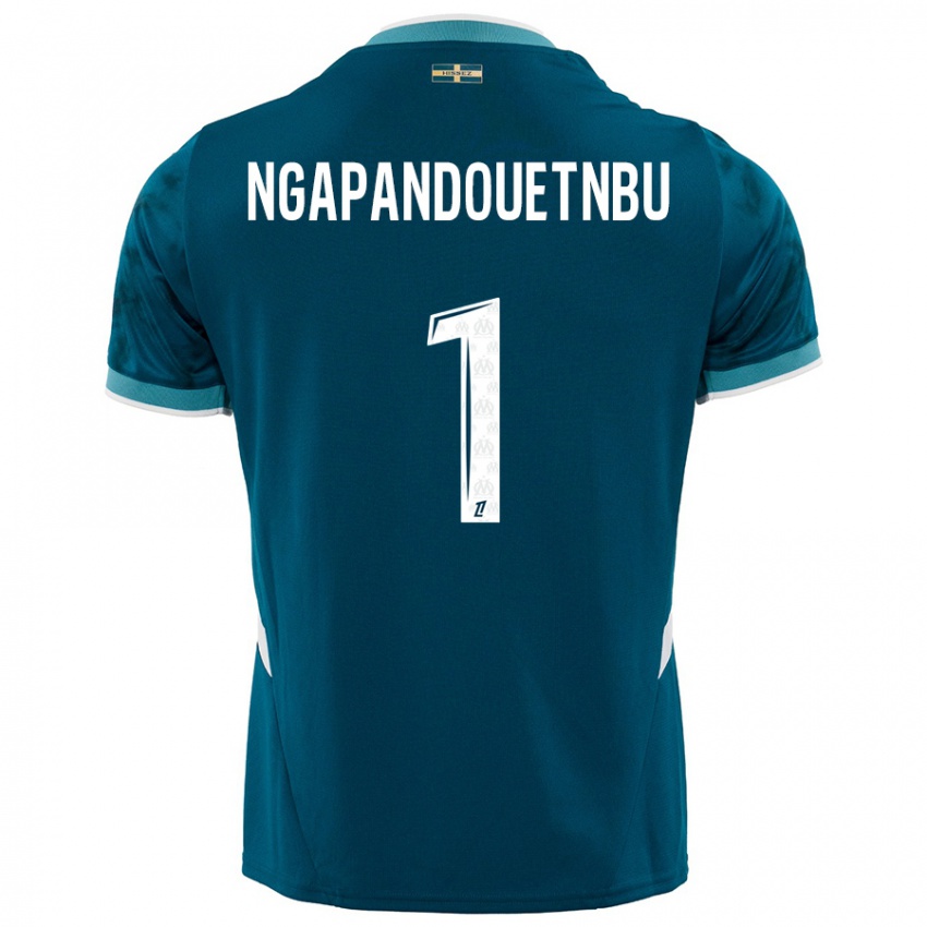 Herren Simon Ngapandouetnbu #1 Türkisblau Auswärtstrikot Trikot 2024/25 T-Shirt