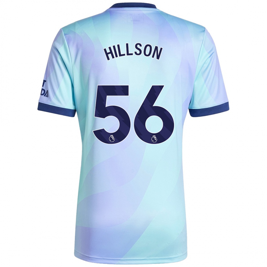 Herren James Hillson #56 Aquamarin Ausweichtrikot Trikot 2024/25 T-Shirt