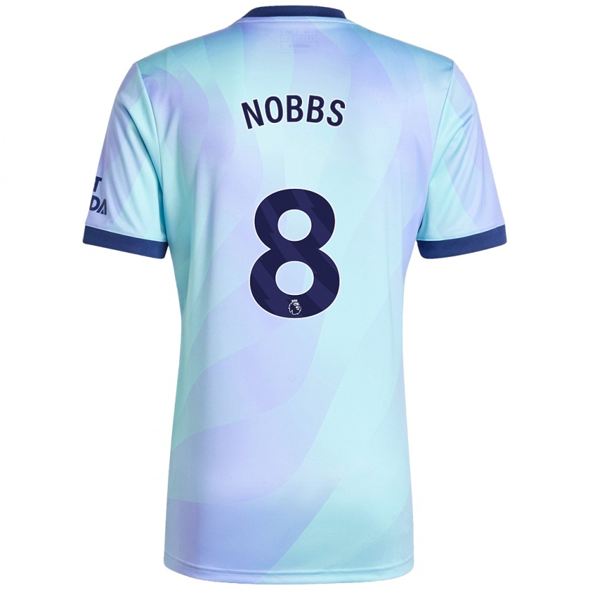 Herren Nobbs #8 Aquamarin Ausweichtrikot Trikot 2024/25 T-Shirt