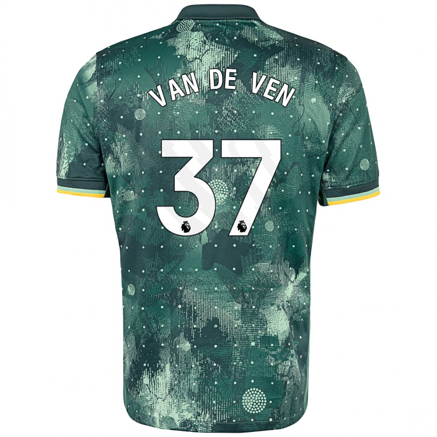 Herren Micky Van De Ven #37 Mintgrün Ausweichtrikot Trikot 2024/25 T-Shirt