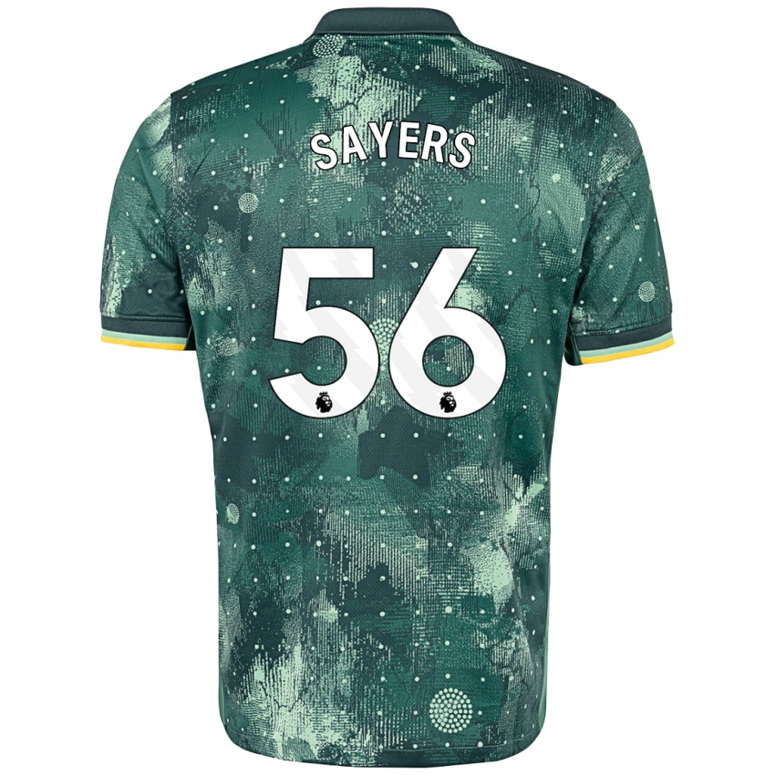 Herren Charlie Sayers #56 Mintgrün Ausweichtrikot Trikot 2024/25 T-Shirt