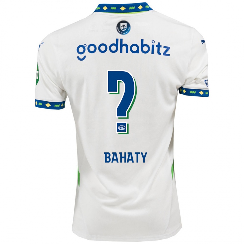 Herren Manuel Bahaty #0 Weiß Dunkelblau Ausweichtrikot Trikot 2024/25 T-Shirt