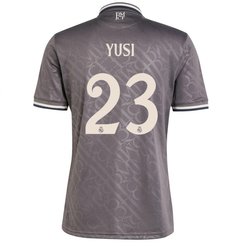 Herren Yusi #23 Anthrazit Ausweichtrikot Trikot 2024/25 T-Shirt