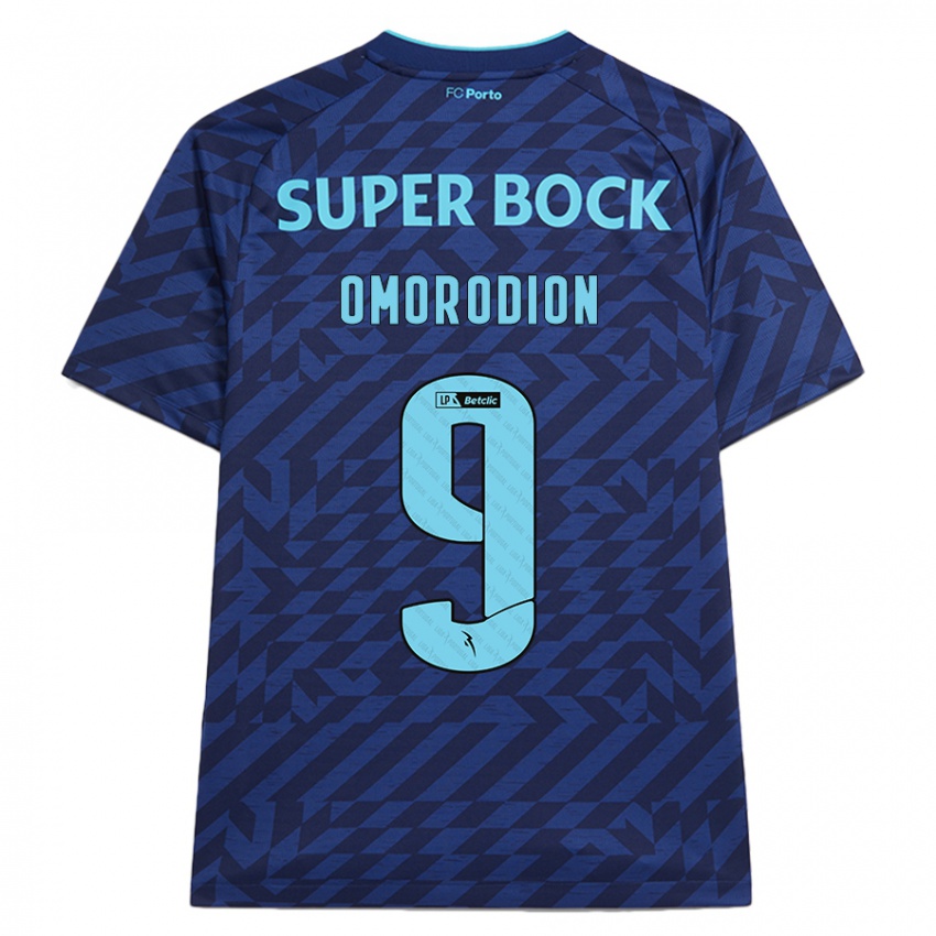 Herren Samu Omorodion #9 Marineblau Ausweichtrikot Trikot 2024/25 T-Shirt