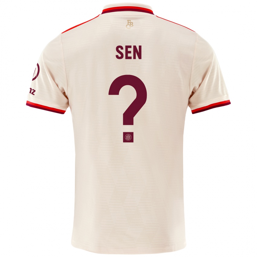 Herren Salih Sen #0 Leinen Ausweichtrikot Trikot 2024/25 T-Shirt