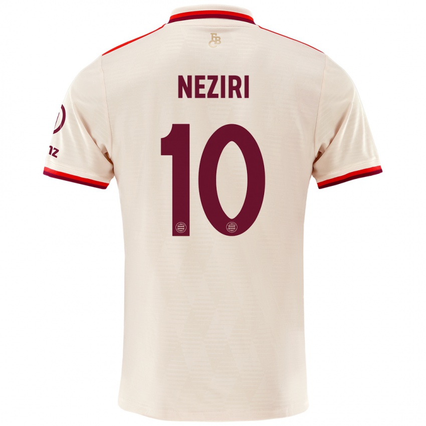 Herren Behar Neziri #10 Leinen Ausweichtrikot Trikot 2024/25 T-Shirt