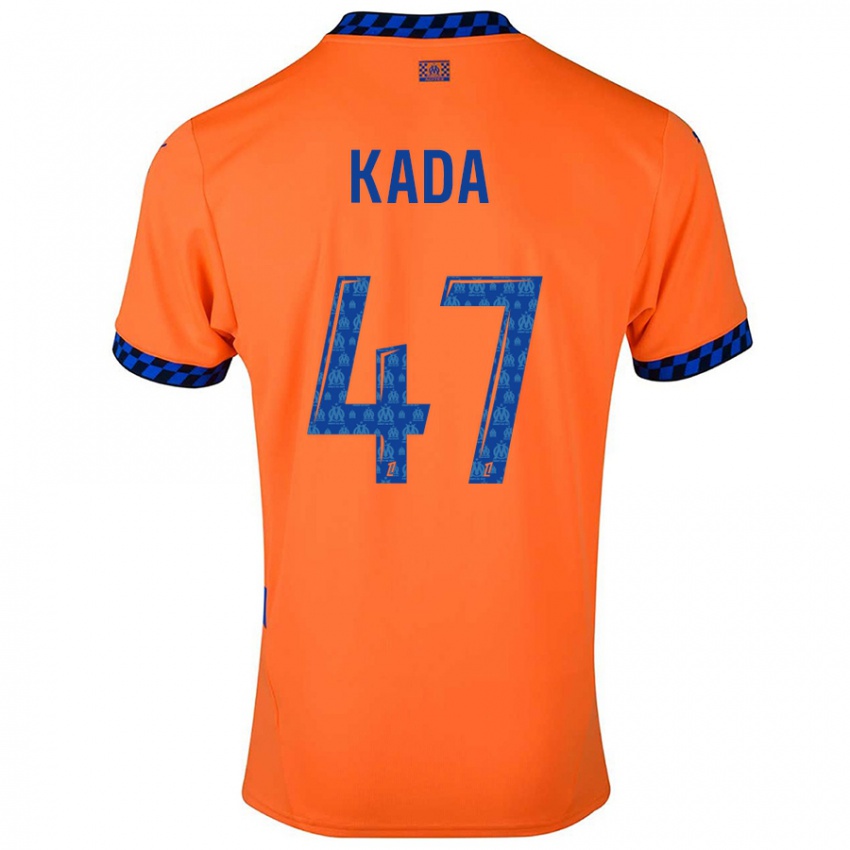 Herren Joakim Kada #47 Orange Dunkelblau Ausweichtrikot Trikot 2024/25 T-Shirt