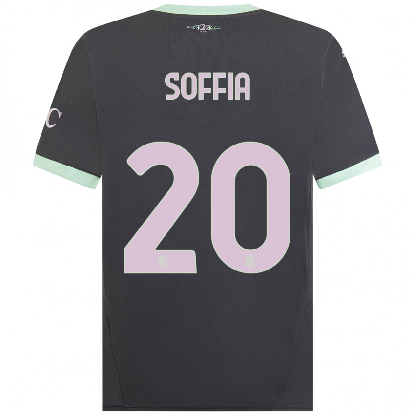 Herren Angelica Soffia #20 Grau Ausweichtrikot Trikot 2024/25 T-Shirt