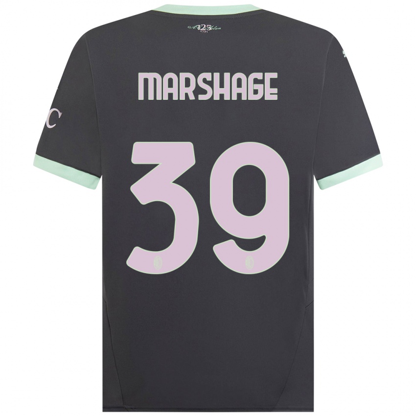 Herren Wilgot Marshage #39 Grau Ausweichtrikot Trikot 2024/25 T-Shirt