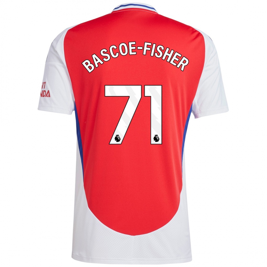 Damen Jakai Bascoe-Fisher #71 Rot Weiß Heimtrikot Trikot 2024/25 T-Shirt