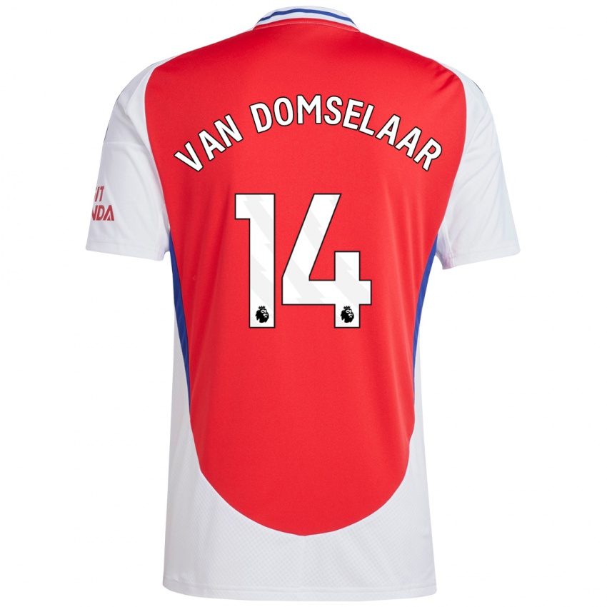 Damen Daphne Van Domselaar #14 Rot Weiß Heimtrikot Trikot 2024/25 T-Shirt