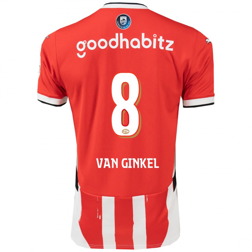 Damen Marco Van Ginkel #8 Rot Weiß Heimtrikot Trikot 2024/25 T-Shirt