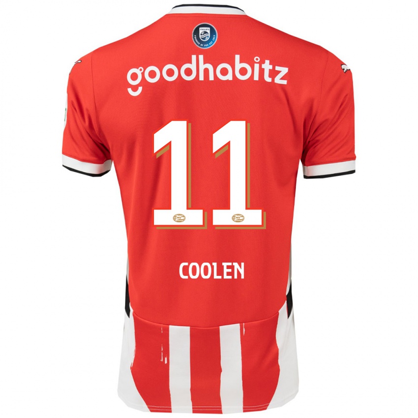 Damen Nadia Coolen #11 Rot Weiß Heimtrikot Trikot 2024/25 T-Shirt