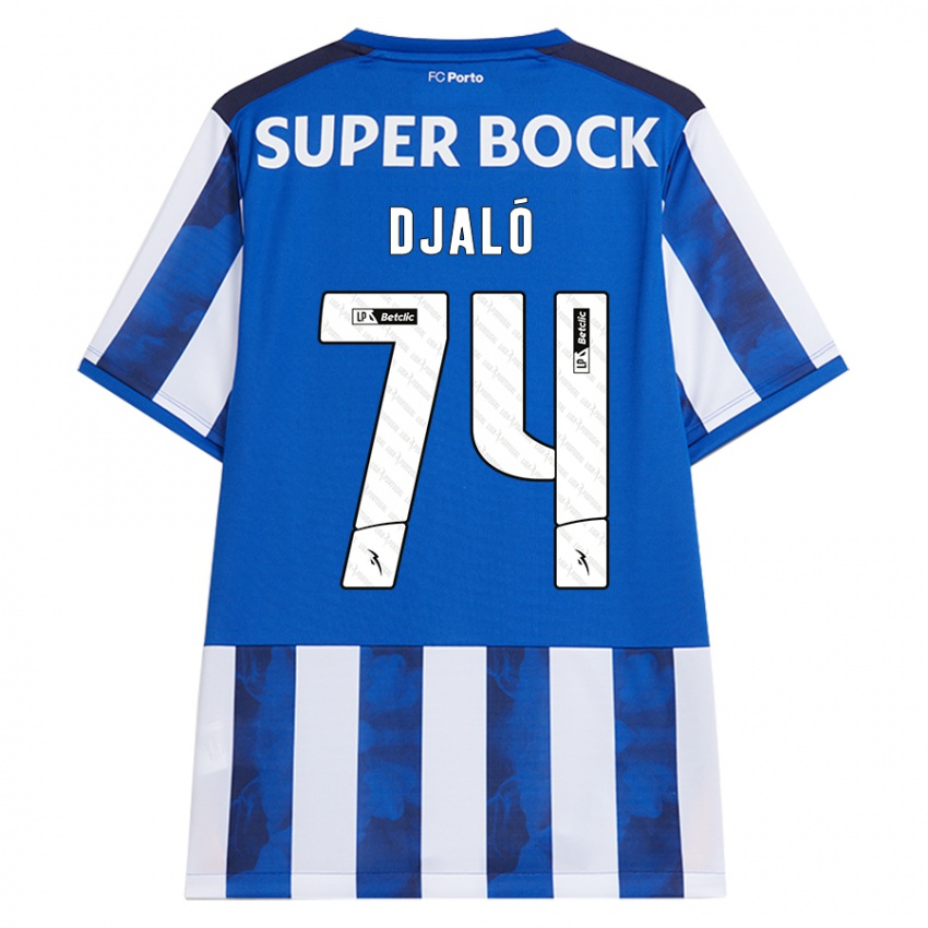 Damen Ussumane Djaló #74 Blau Weiß Heimtrikot Trikot 2024/25 T-Shirt